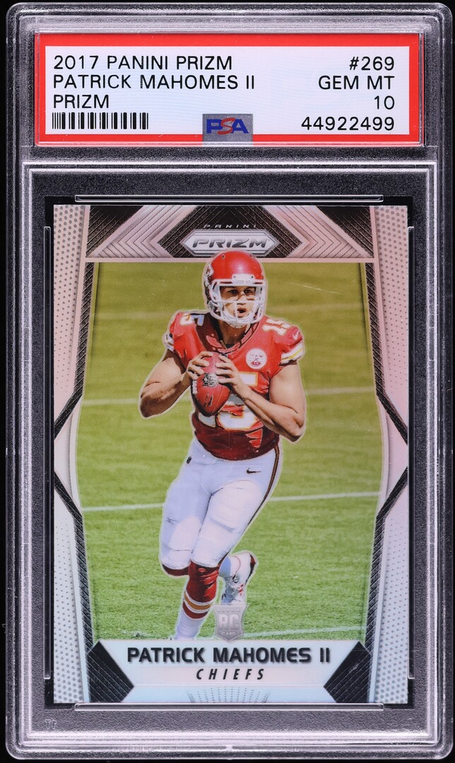 2017 Panini Prizm Silver Patrick Mahomes II ROOKIE #269 PSA 10 GEM MINT