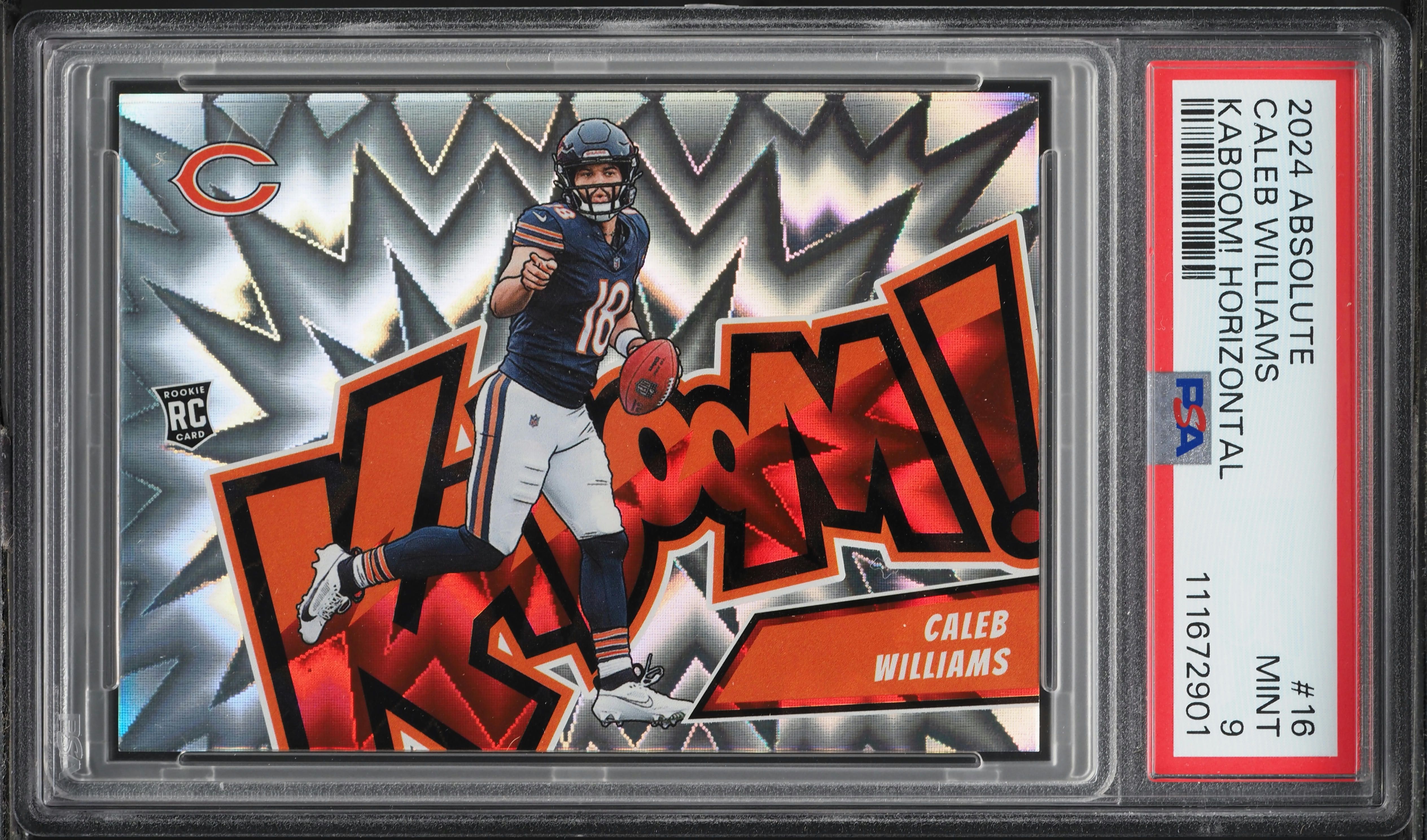 2024 Panini Absolute Kaboom! Horizontal Caleb Williams ROOKIE #16 PSA 9 MINT