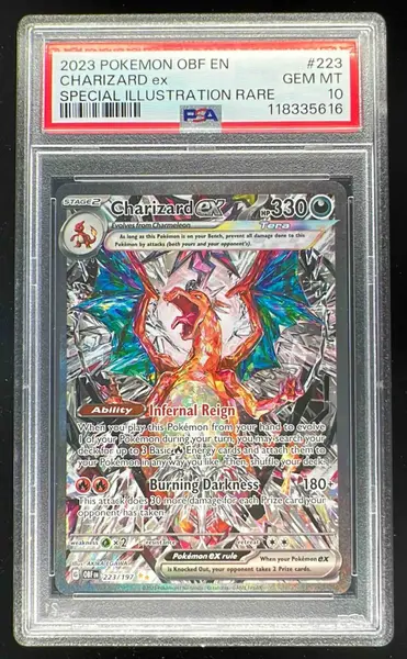 2023 Pokemon SV Obsidian Flames - OBF EN #223/197 Charizard ex PSA 10
