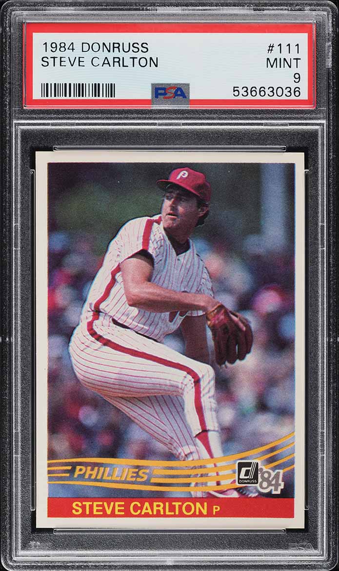 1984 Donruss Steve Carlton #111 PSA 9 MINT