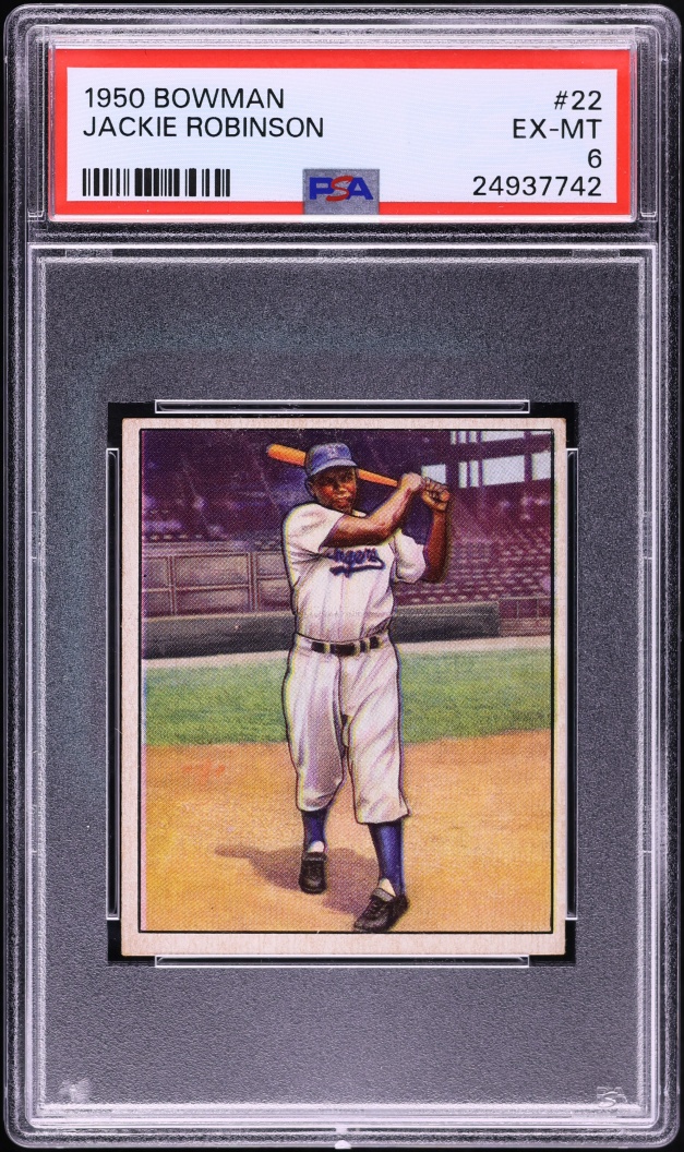 1950 Bowman Jackie Robinson #22 PSA 6 EXMT