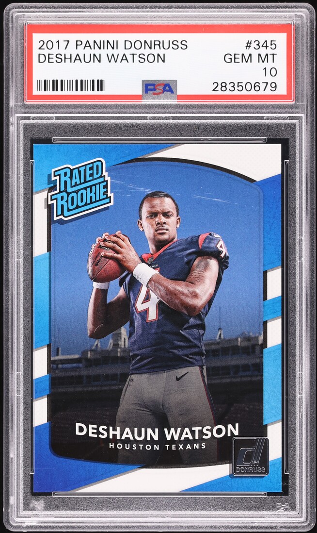 2017 Donruss Deshaun Watson ROOKIE #345 PSA 10 GEM MINT