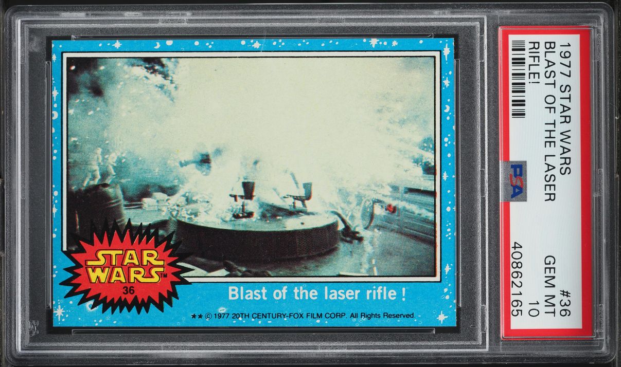 1977 Topps Star Wars Blast Of The Laser Rifle! #36 PSA 10 GEM MINT