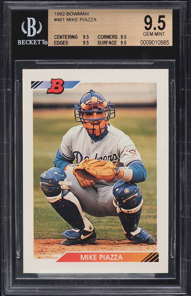 1992 Bowman Mike Piazza ROOKIE #461 BGS 9.5 GEM MINT