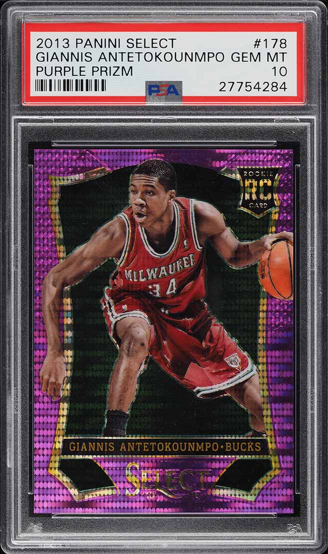 2013 Select Purple Prizm Giannis Antetokounmpo ROOKIE /99 #178 PSA 10 GEM MINT