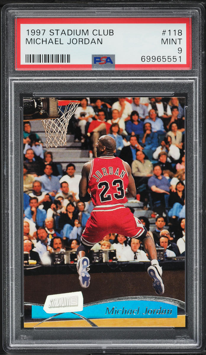 1997 Stadium Club Basketball Michael Jordan #118 PSA 9 MINT