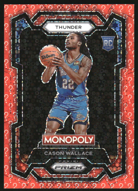 2023-24 Panini Prizm Monopoly Question Mark #63 Cason Wallace RC /25