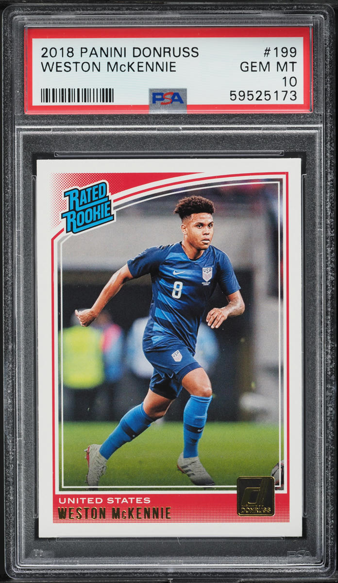 2018 Donruss Soccer Weston McKennie ROOKIE #199 PSA 10 GEM MINT