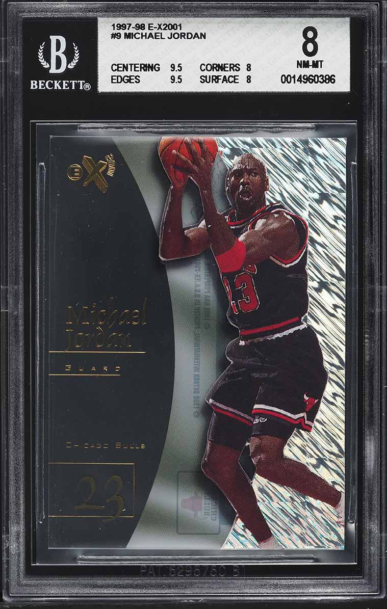 1997 Skybox E-X2001 Michael Jordan #9 BGS 8 NM-MT