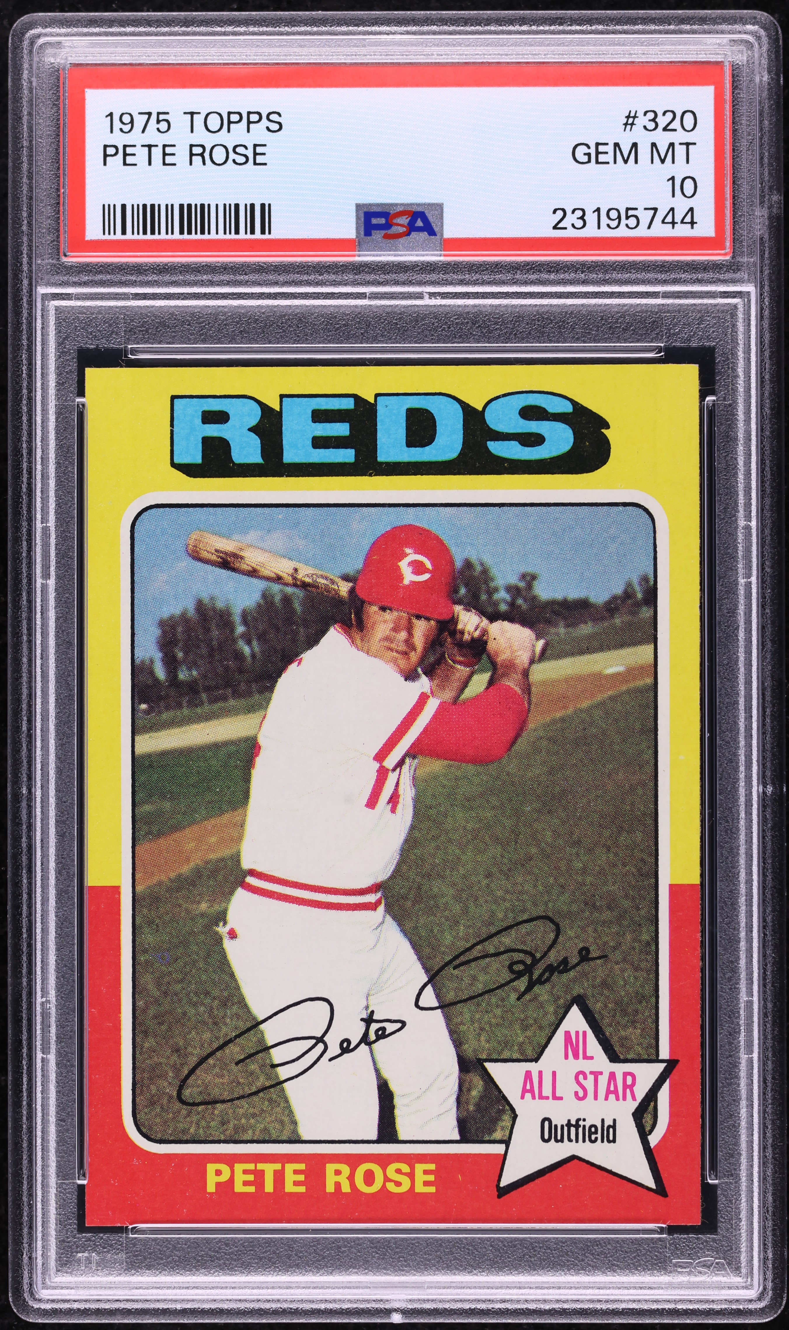 1975 Topps Pete Rose #320 PSA 10 GEM MINT