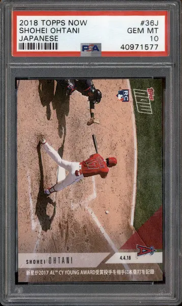 2018 Topps Now Japanese #36J Shohei Ohtani RC PSA 10