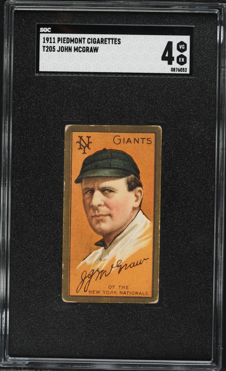 1911 T205 Gold Border John McGraw SGC 4 VGEX