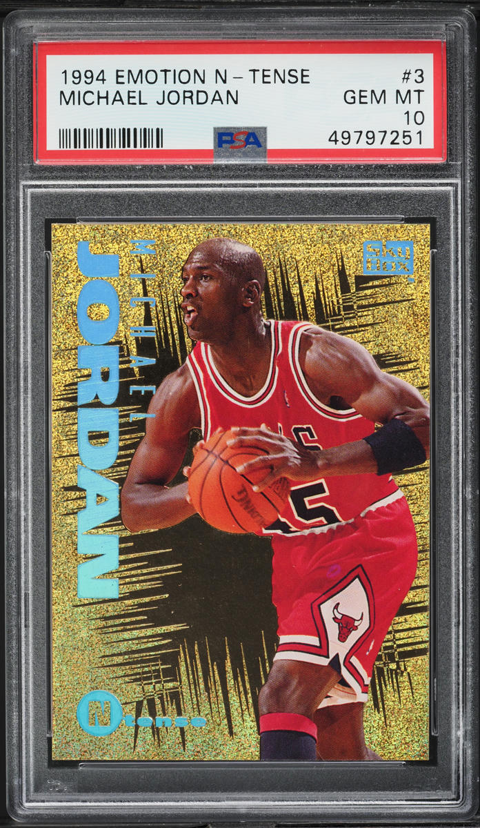 1994 Skybox Emotion N-Tense Michael Jordan #3 PSA 10 GEM MINT