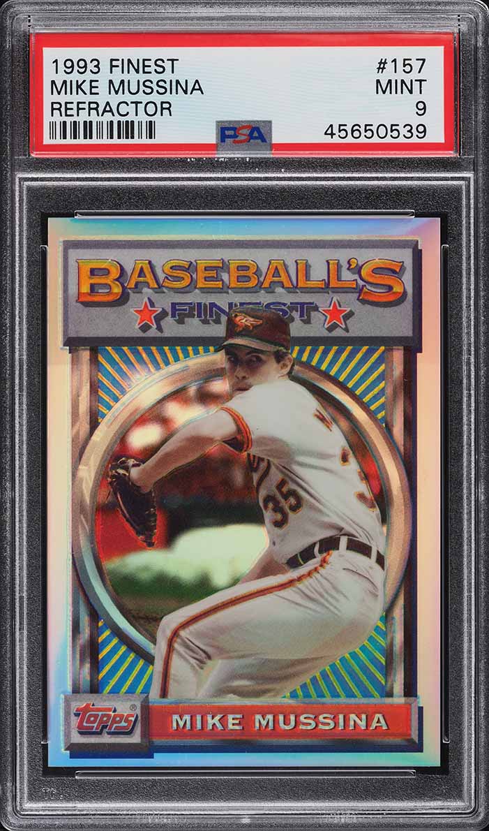 1993 Finest Refractor Mike Mussina #157 PSA 9 MINT