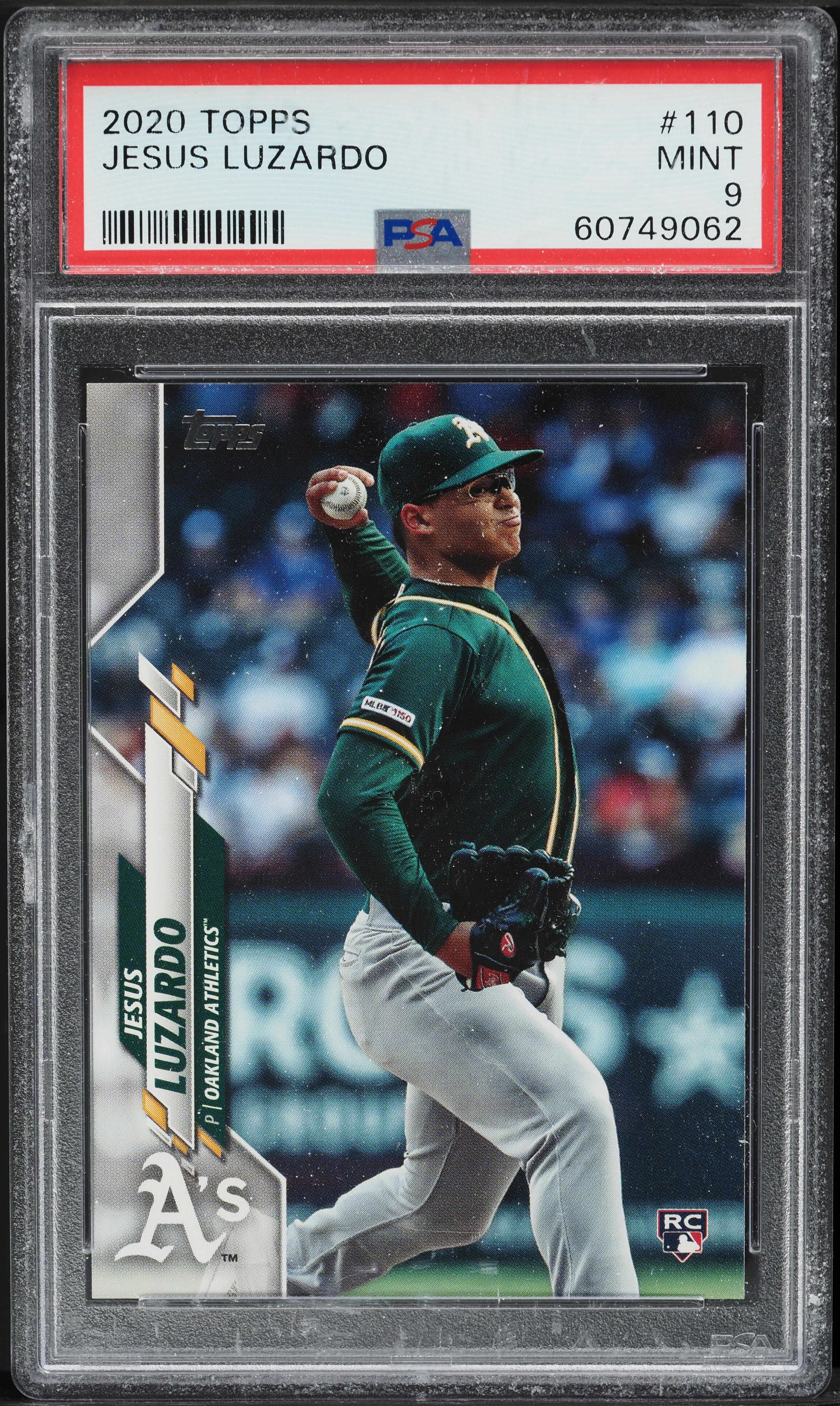 2020 Topps Jesus Luzardo ROOKIE #110 PSA 9 MINT
