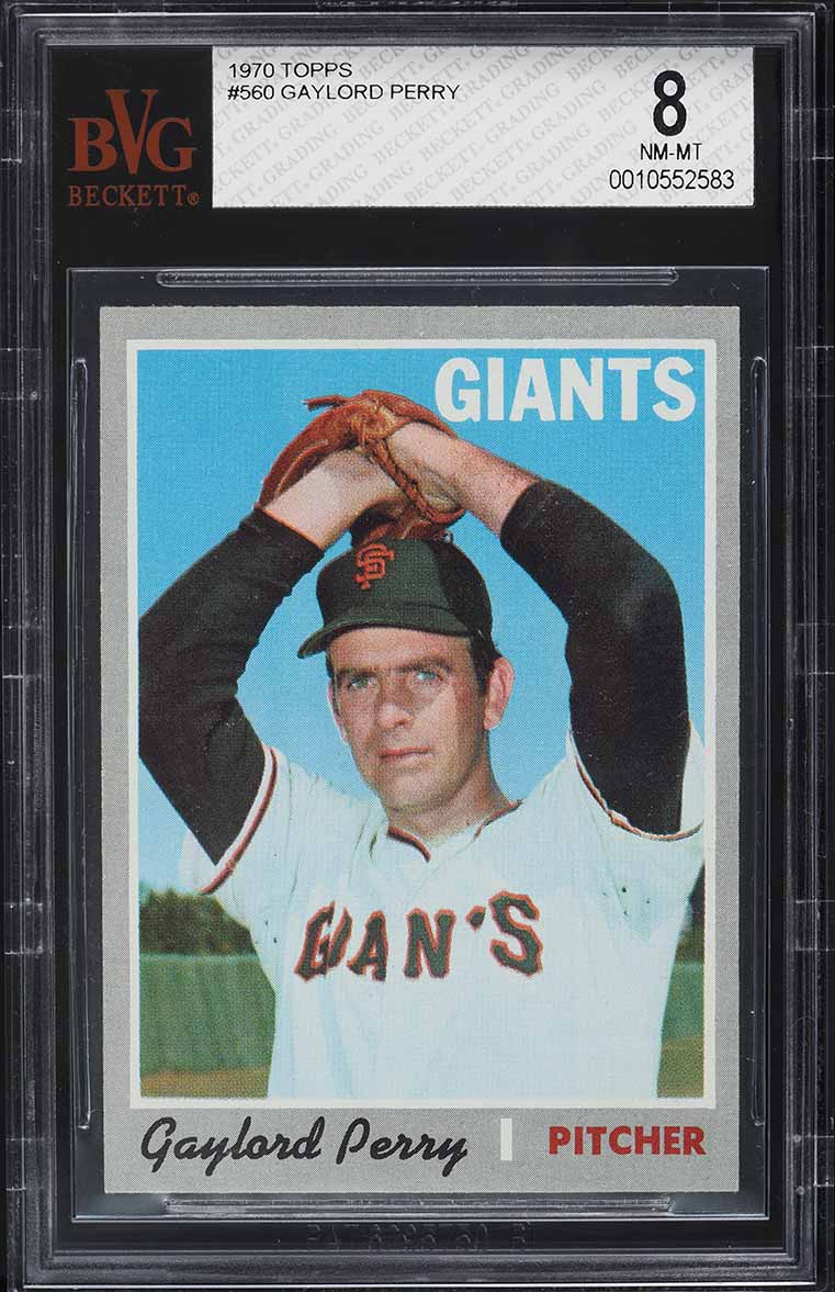 1970 Topps Gaylord Perry #560 BVG 8 NM-MT