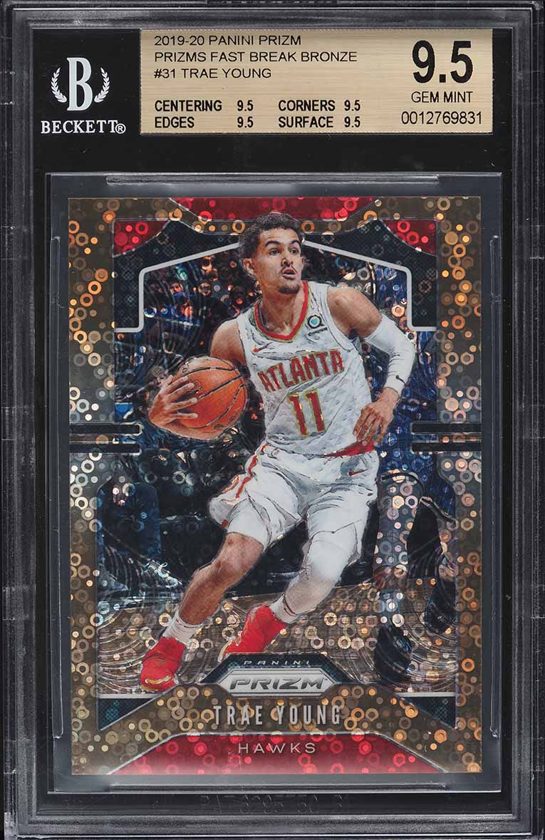 2019 Panini Prizm Fast Break Bronze Trae Young /20 #31 BGS 9.5 GEM MINT