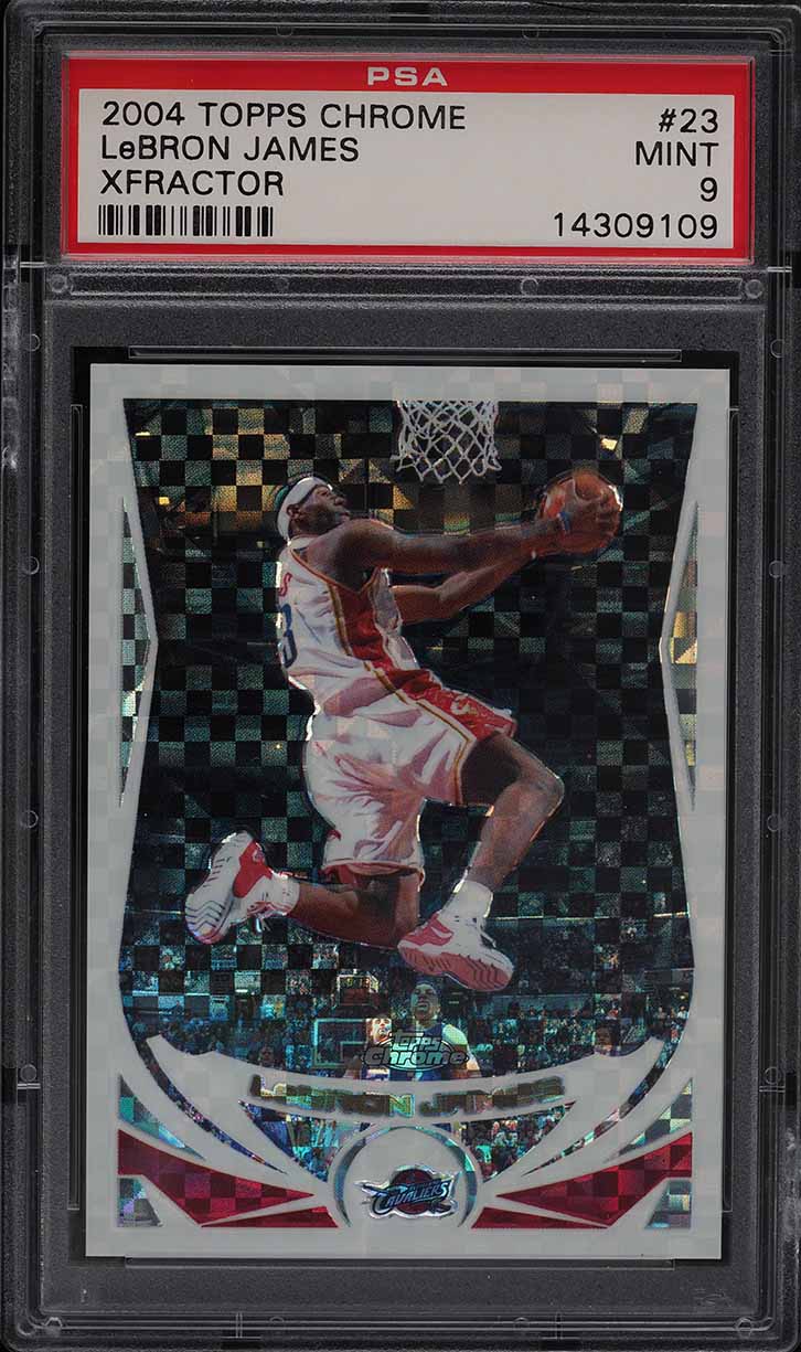 2004 Topps Chrome Xfractor LeBron James /110 #23 PSA 9 MINT