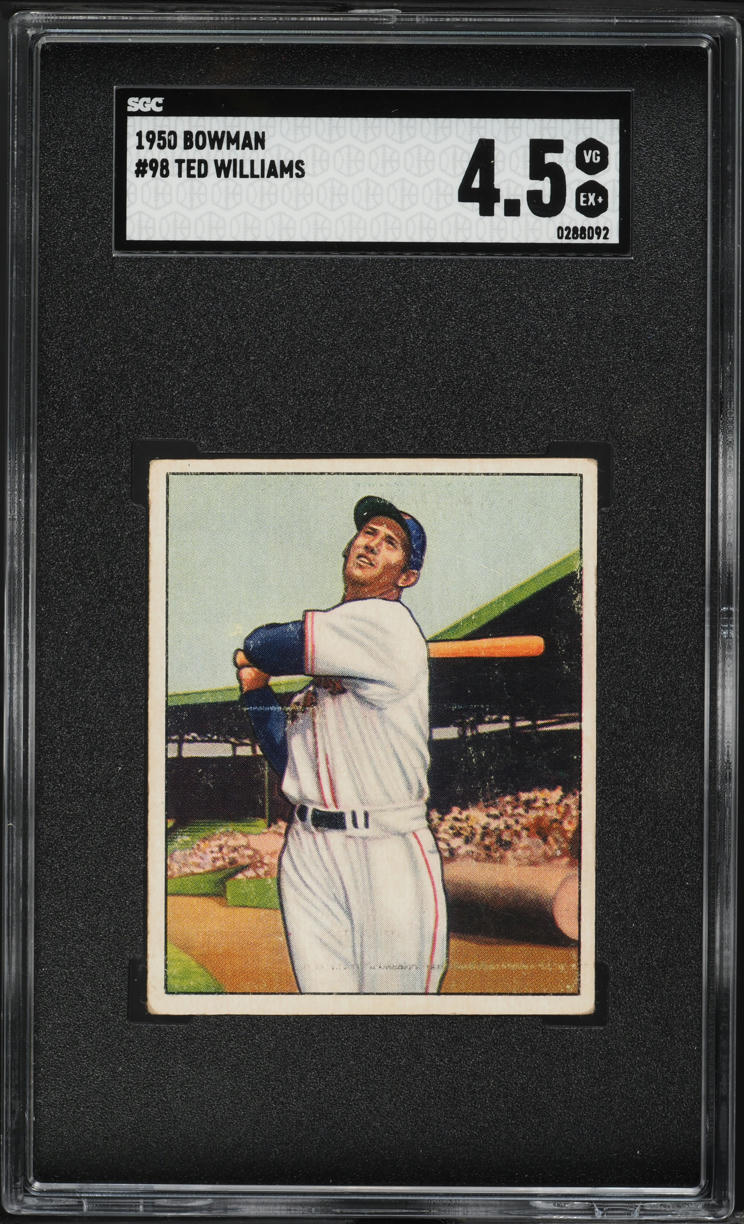 1950 Bowman Ted Williams #98 SGC 4.5 VGEX+