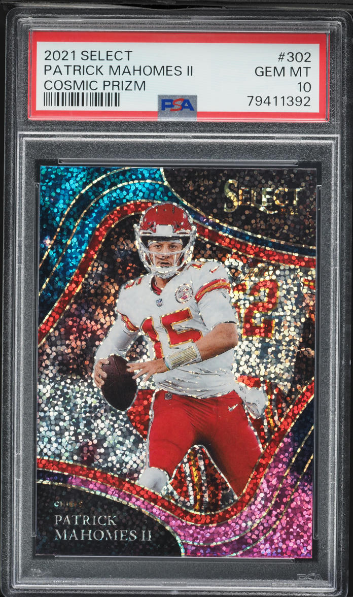 2021 Select Field Level Cosmic Prizm Patrick Mahomes II #302 PSA 10 GEM MINT