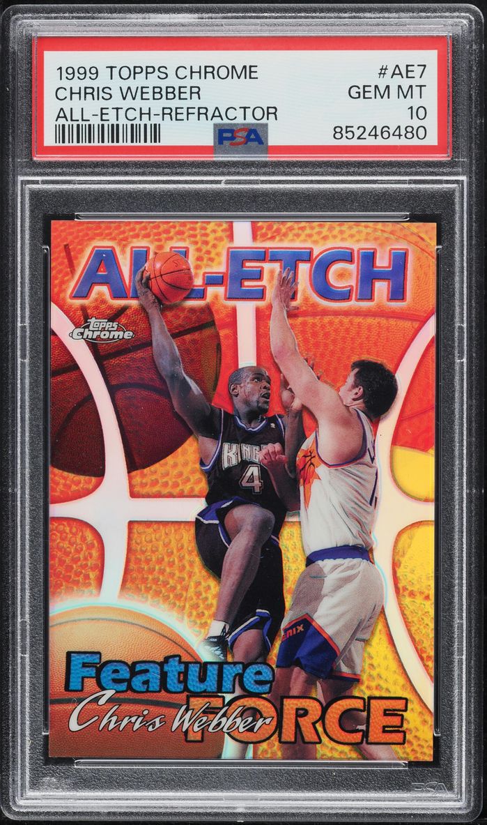 1999 Topps Chrome All Etch Refractor Chris Webber #AE7 PSA 10 GEM MINT
