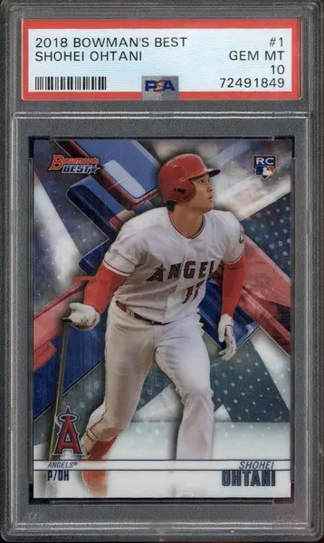 2018 Bowman Bowman's Best #1 Shohei Ohtani RC PSA 10