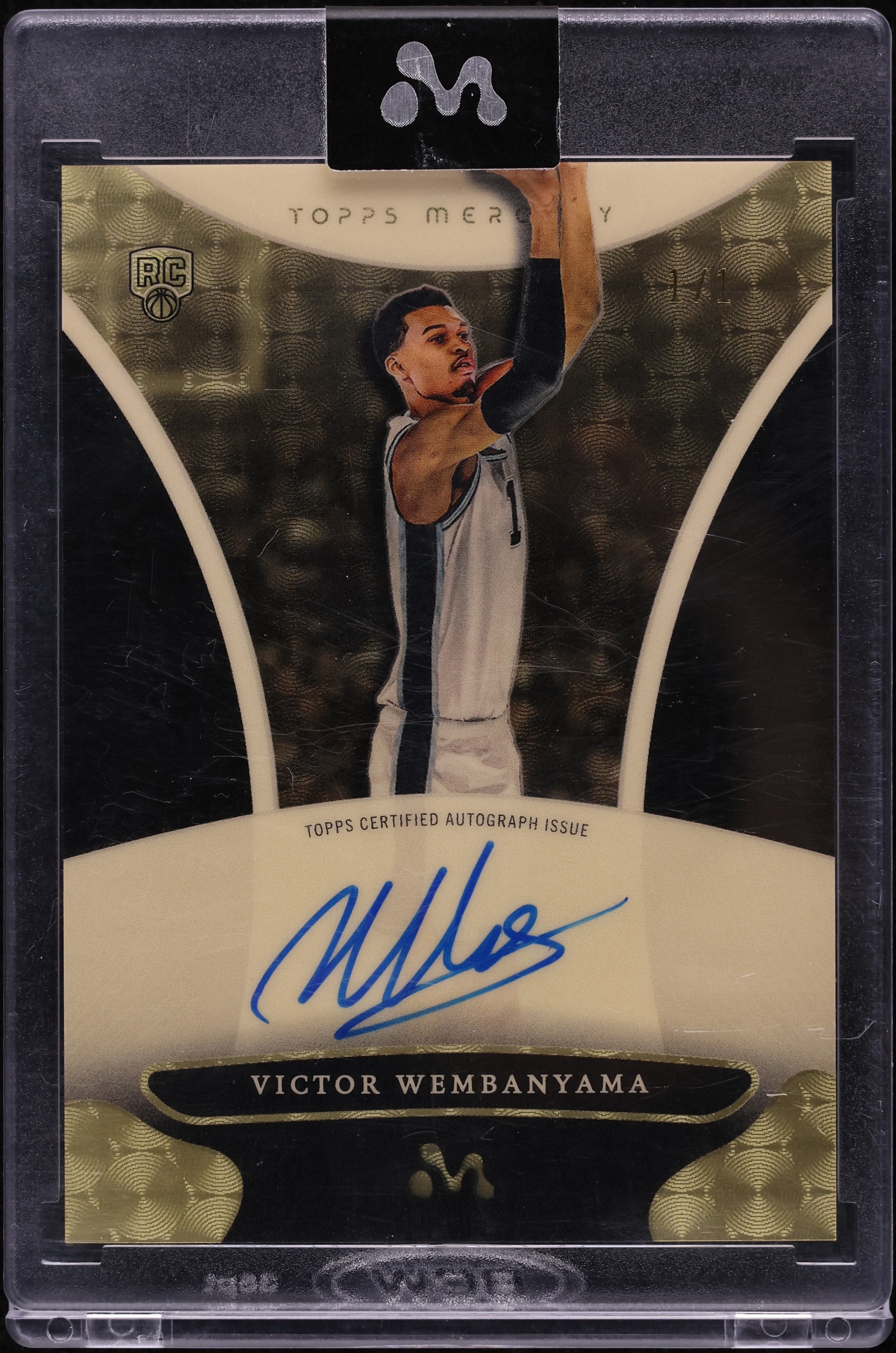 2023 Topps Mercury Superfractor Victor Wembanyama ROOKIE AUTO 1/1 #WA-3
