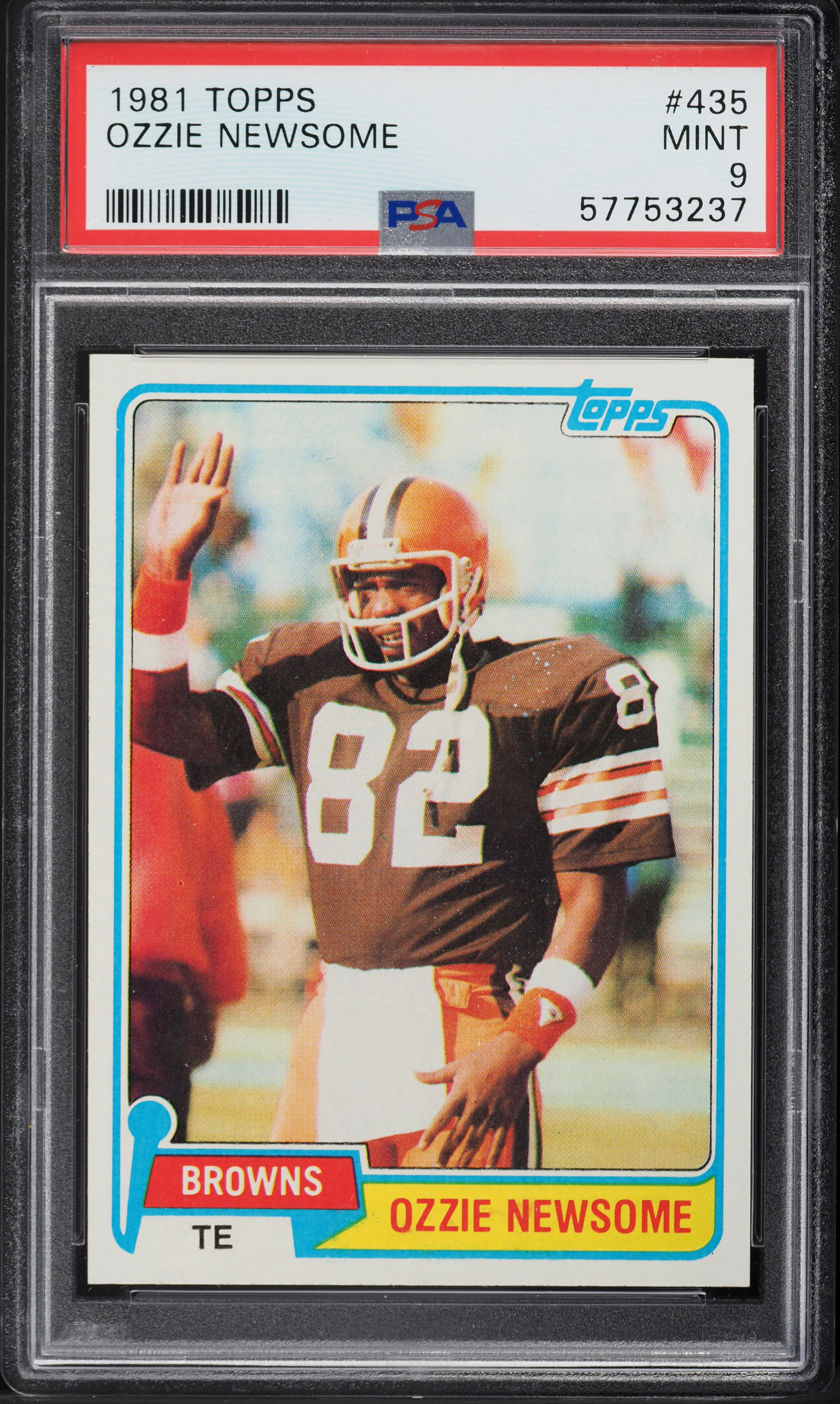 1981 Topps Football Ozzie Newsome #435 PSA 9 MINT