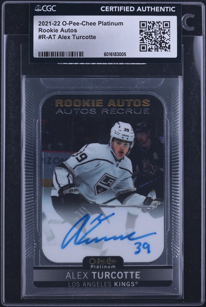 Alex Turcotte #R-AT 2021-22 O-Pee-Chee Platinum Hockey Rookie Auto