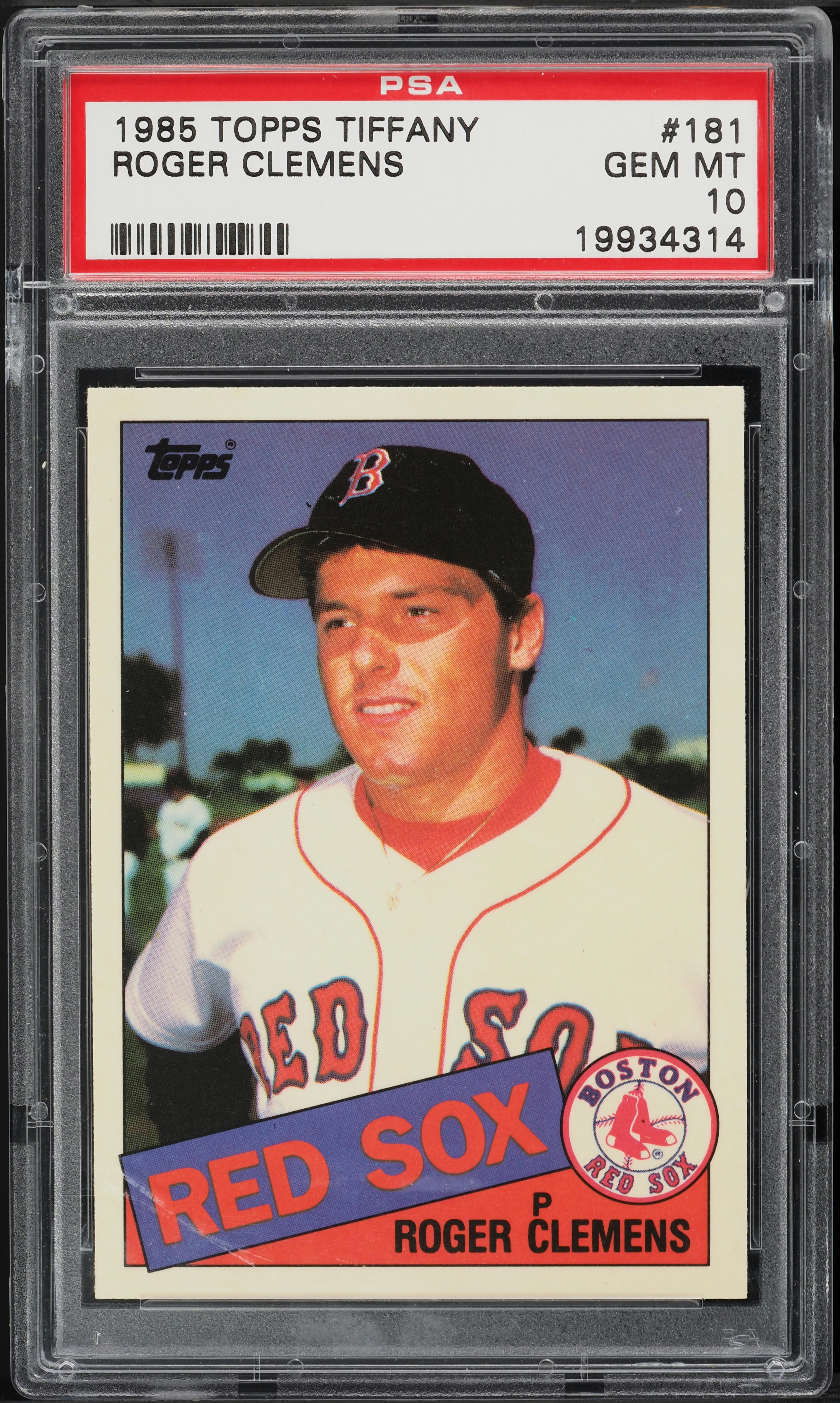 1985 Topps Tiffany Roger Clemens ROOKIE #181 PSA 10 GEM MINT