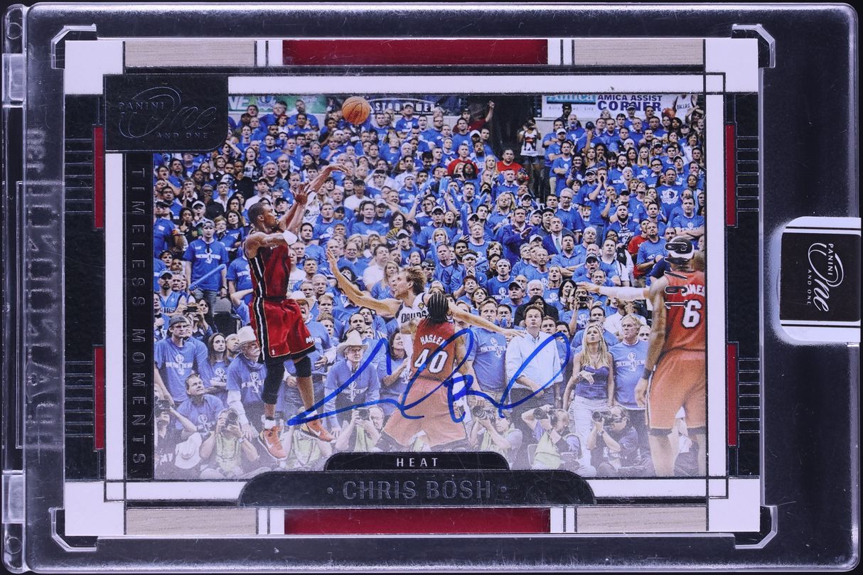 2023 Panini One And One Timeless Moments Chris Bosh AUTO /49 #TMA-CBS