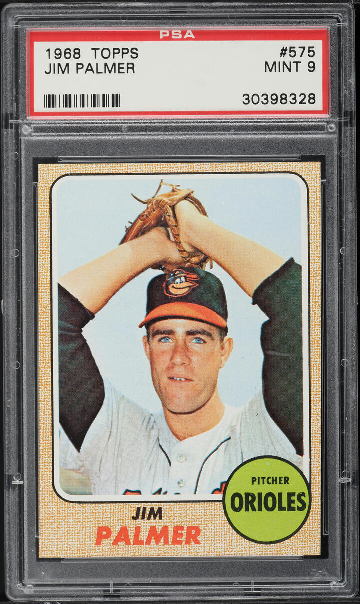 1968 Topps Jim Palmer #575 PSA 9 MINT