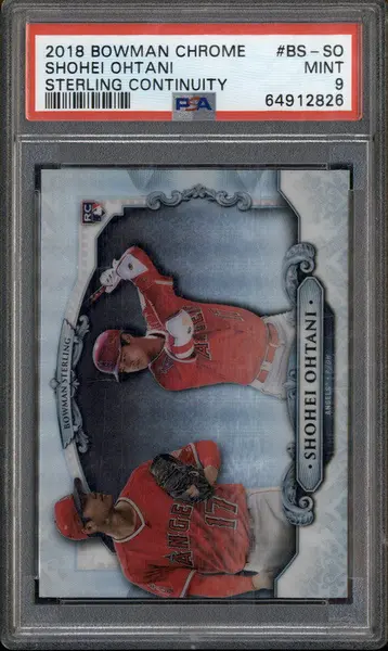 2018 Bowman Chrome Bowman Sterling Continuity #BS-SO Shohei Ohtani RC PSA 9