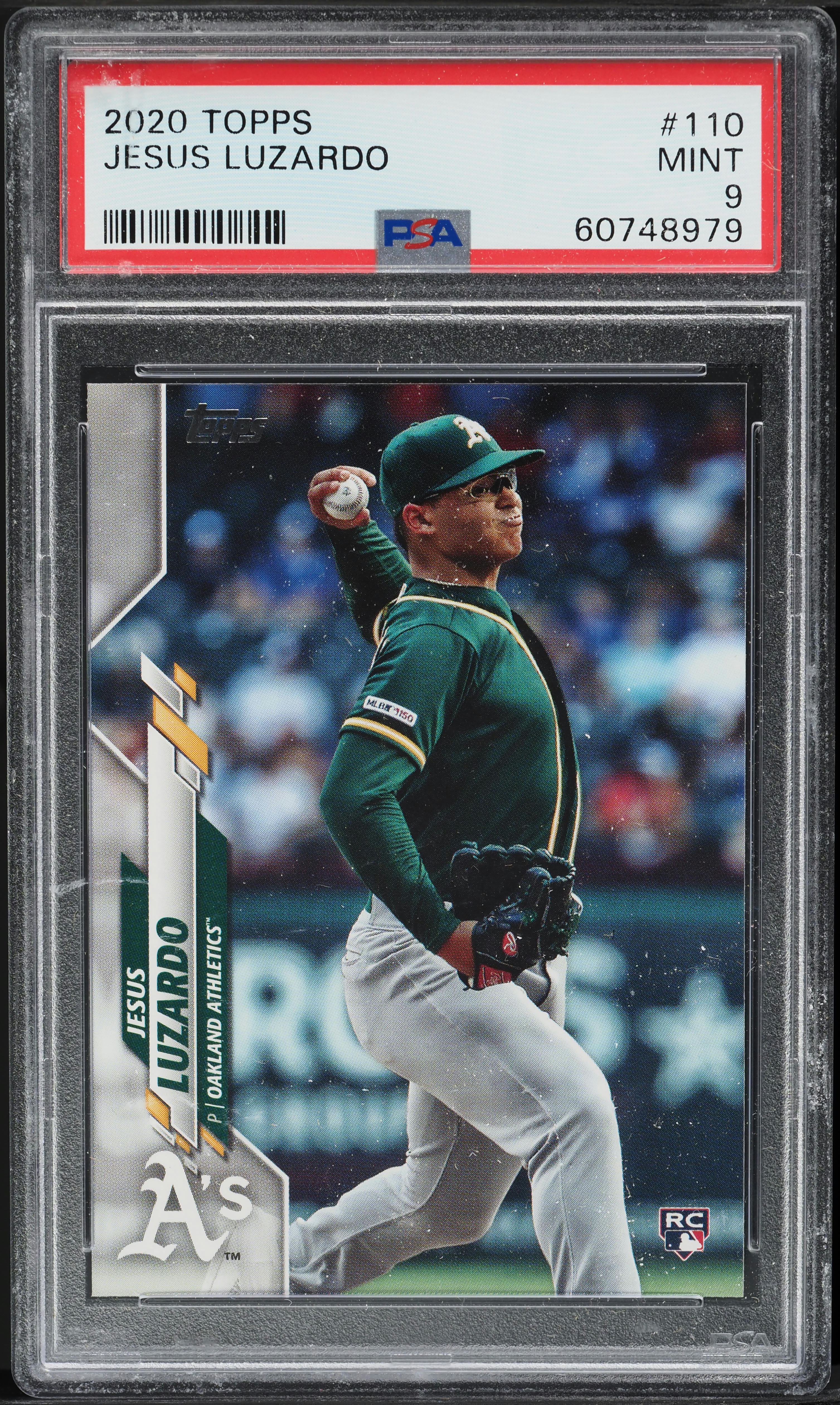 2020 Topps Jesus Luzardo ROOKIE #110 PSA 9 MINT