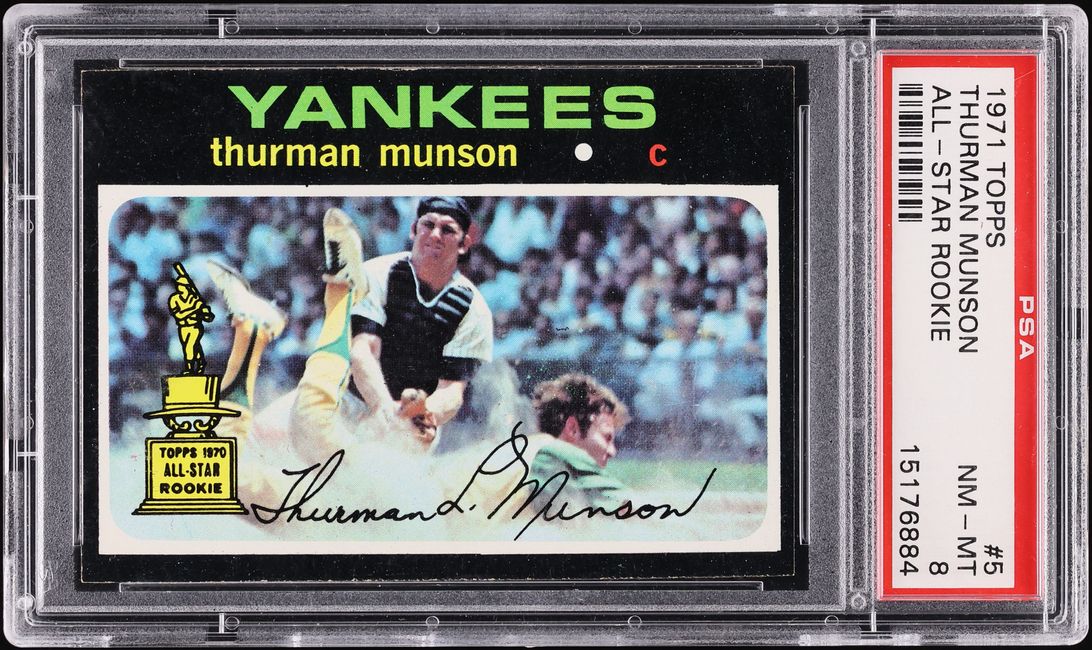 1971 Topps Thurman Munson ALL-STAR #5 PSA 8 NM-MT