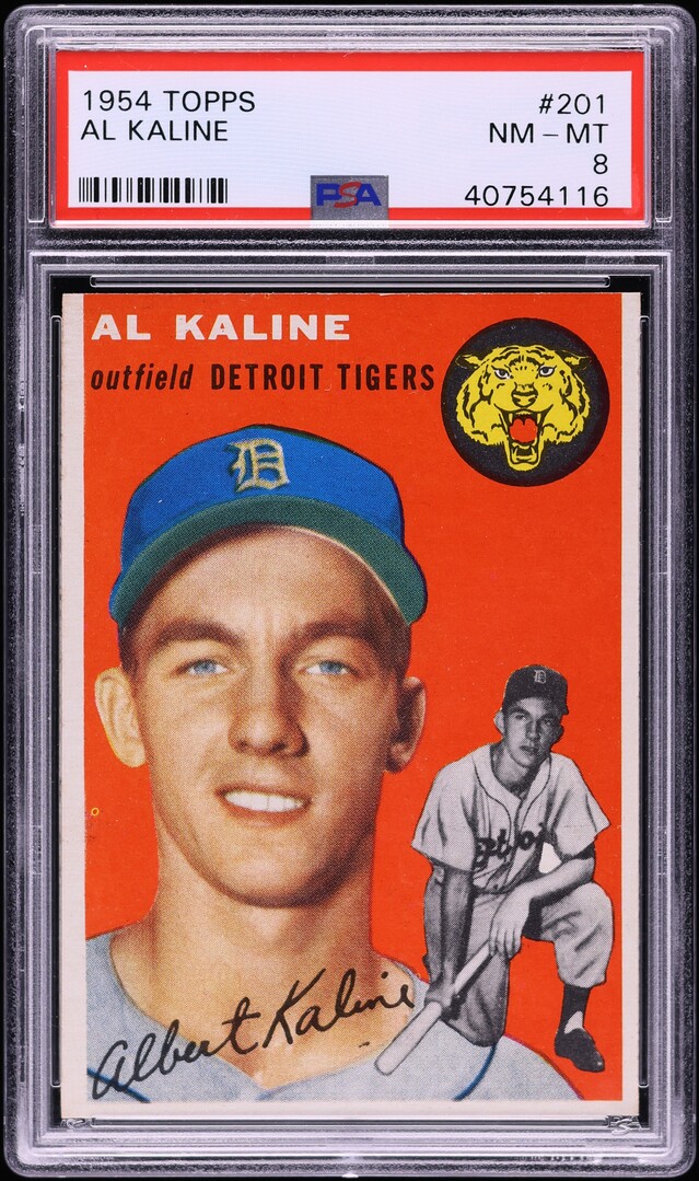 1954 Topps Al Kaline ROOKIE #201 PSA 8 NM-MT