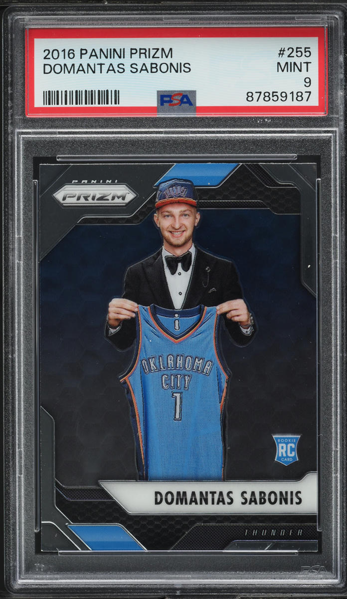 2016 Panini Prizm Domantas Sabonis ROOKIE #255 PSA 9 MINT