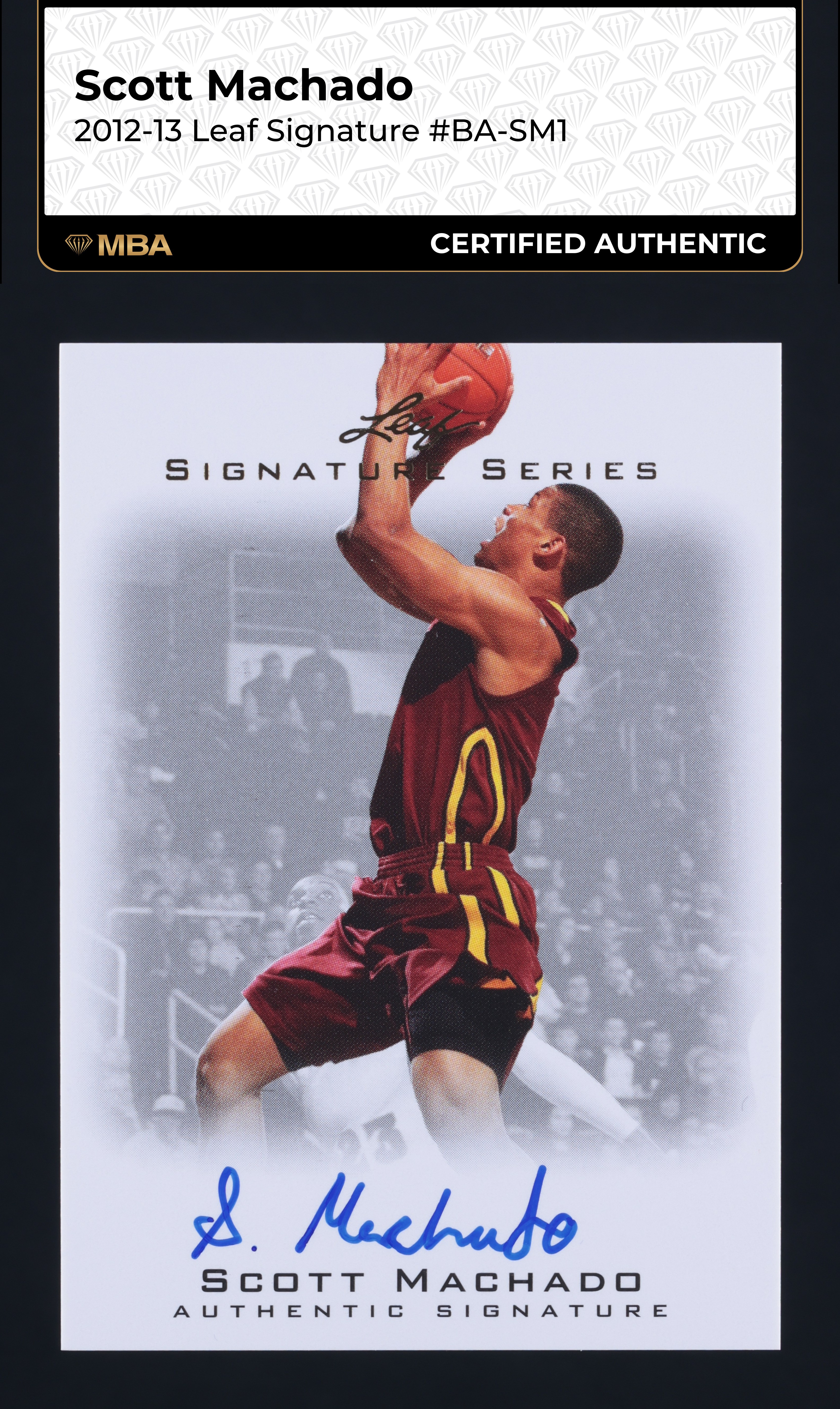 2012 Leaf Signature Series Scott Machado ROOKIE AUTO #BA-SM1 MBA AUTH