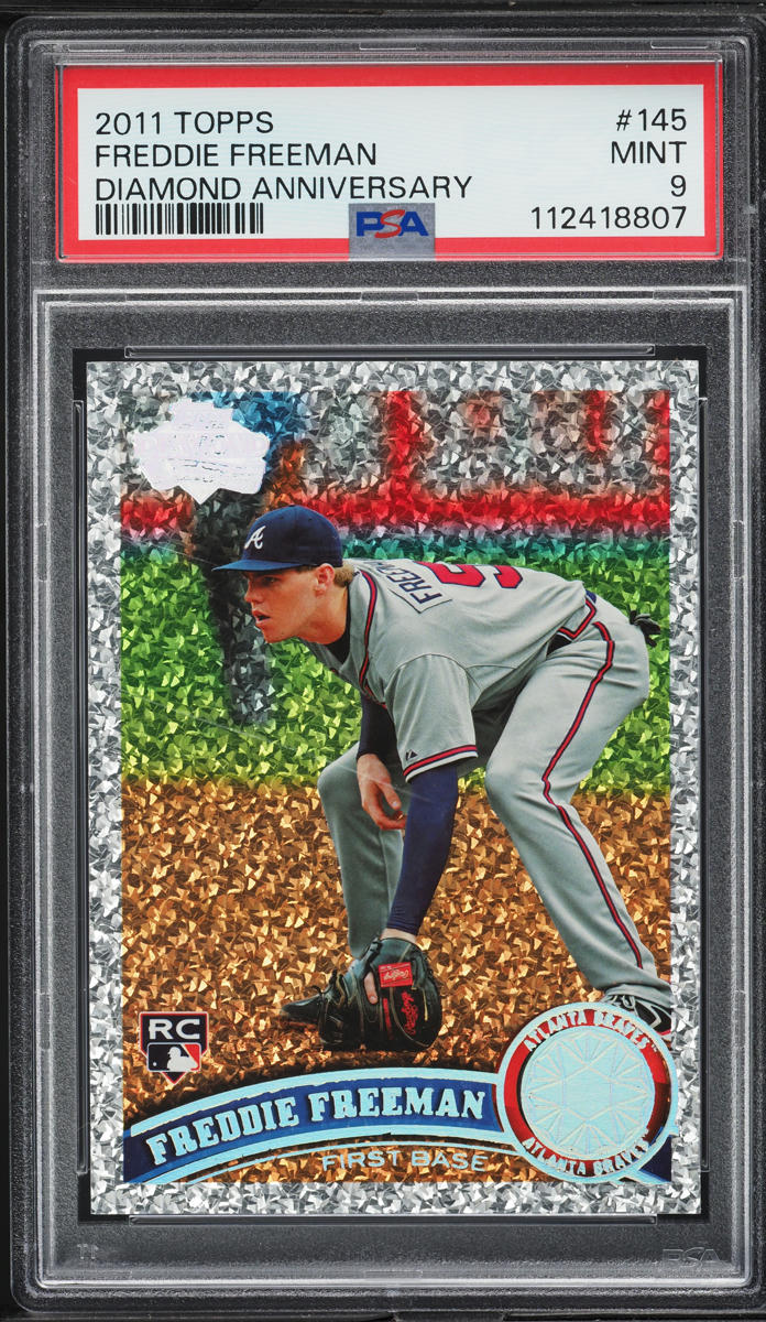 2011 Topps Diamond Anniversary Freddie Freeman ROOKIE #145 PSA 9 MINT