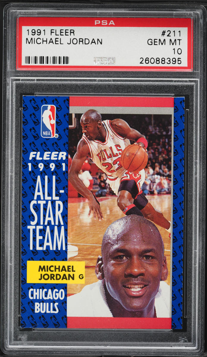 1991 Fleer Basketball Michael Jordan #211 PSA 10 GEM MINT
