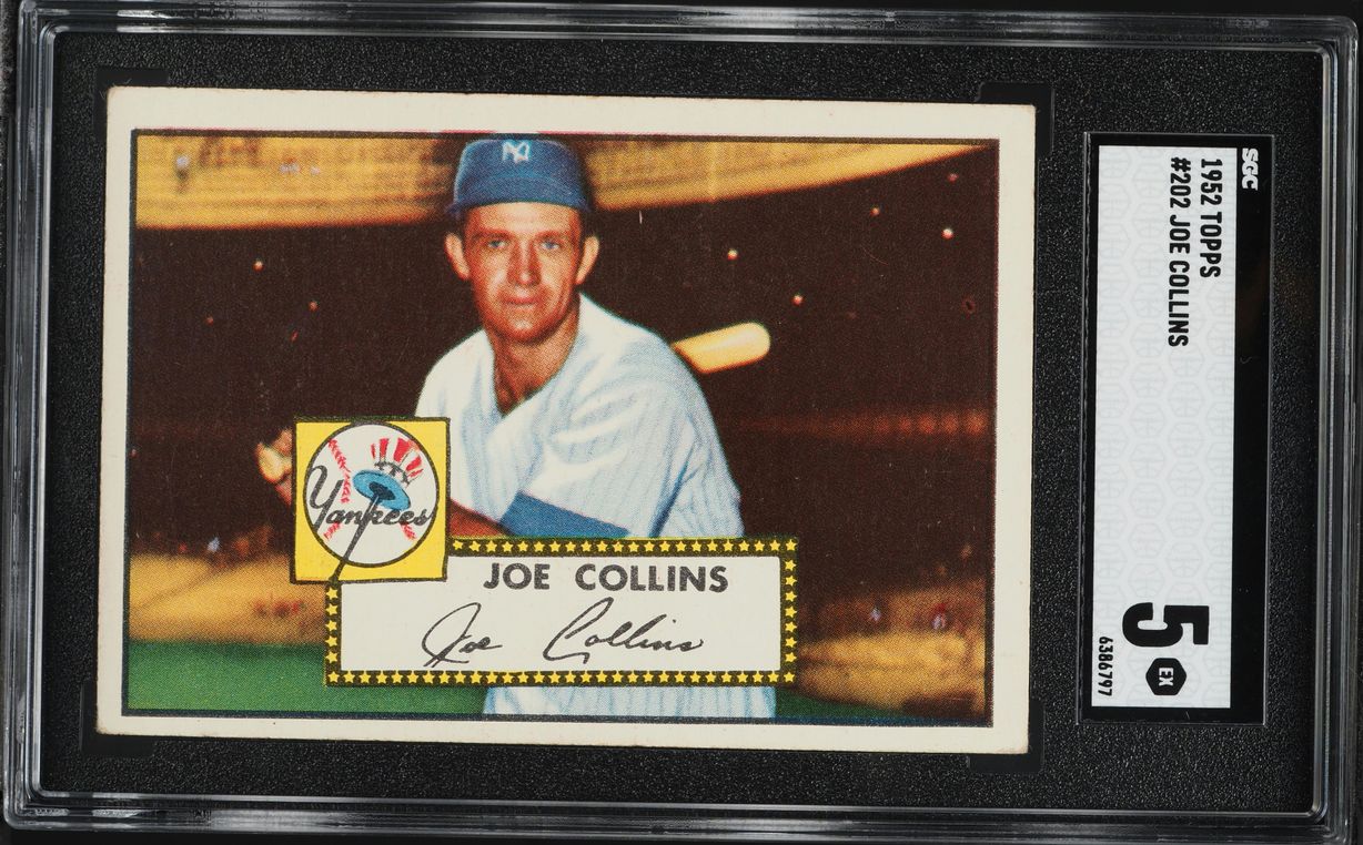 1952 Topps Joe Collins #202 SGC 5 EX