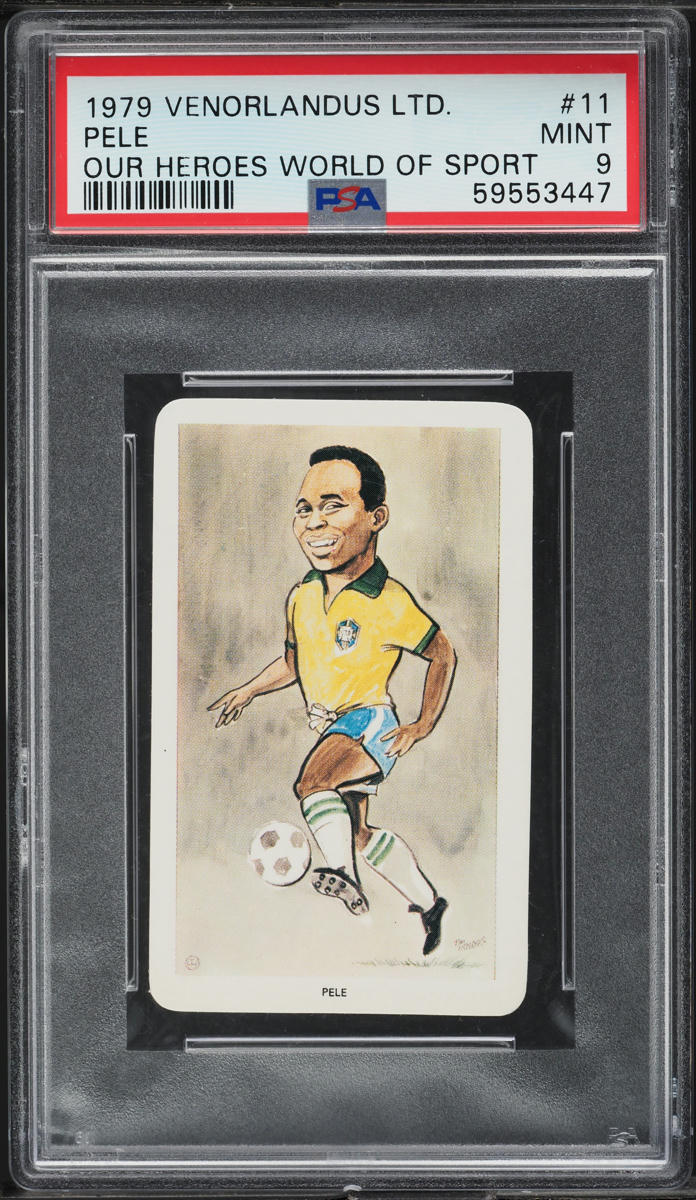 1979 Venorlandus Our Heroes World Of Sport Soccer Pele #11 PSA 9 MINT