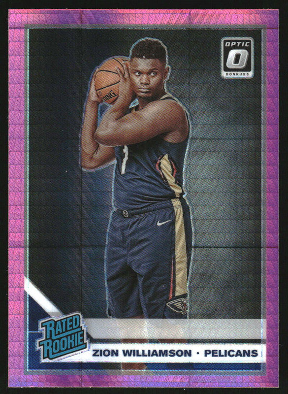 2019-20 Panini Donruss Optic Hyper Pink #158 Zion Williamson RC