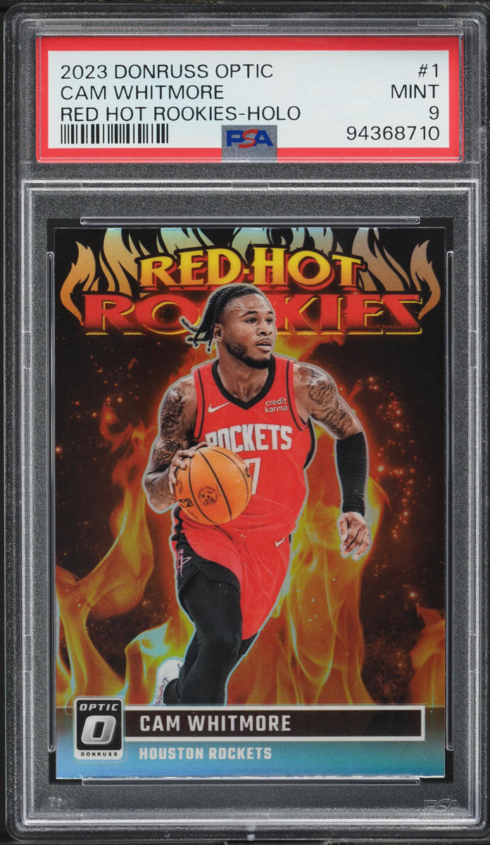 2023 Donruss Optic Red Hot Holo Cam Whitmore ROOKIE #1 PSA 9 MINT