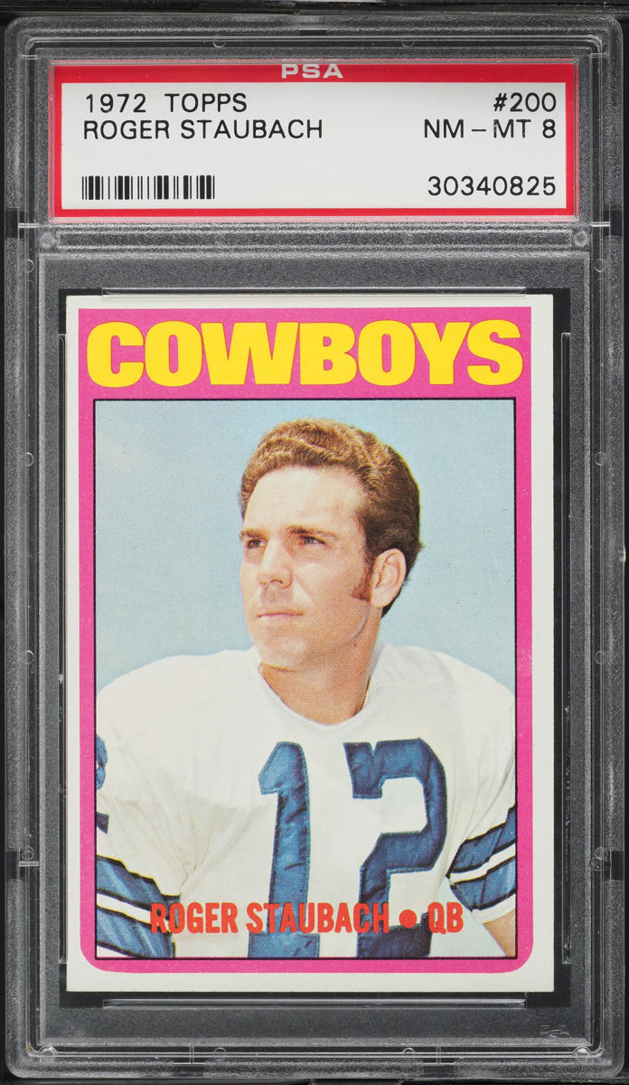 1972 Topps Football Roger Staubach ROOKIE #200 PSA 8 NM-MT