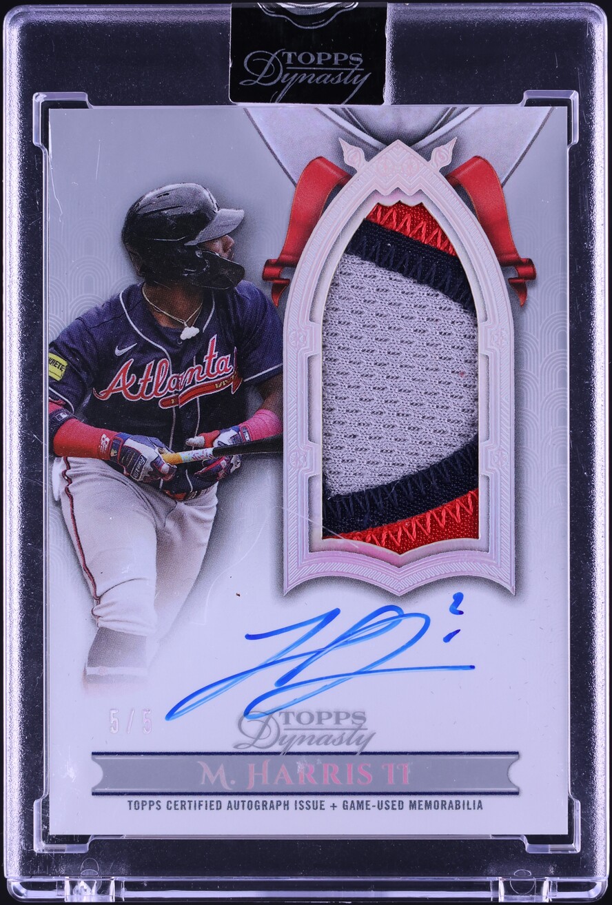 2024 Topps Dynasty Silver Michael Harris II PATCH AUTO 5/5 #DAPB-MH2