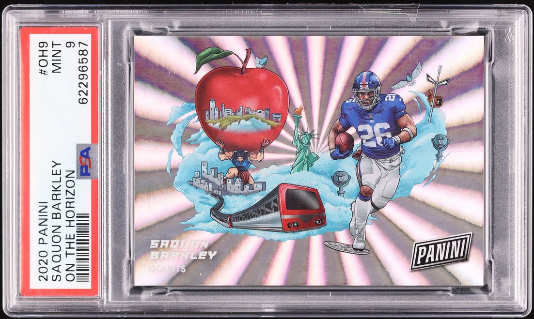 2020 Panini On The Horizon Saquon Barkley #OH-9 PSA 9 MINT