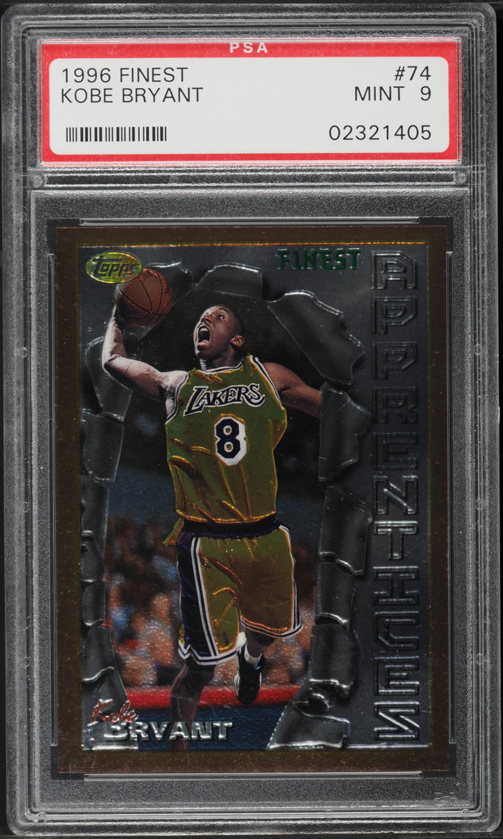 1996 Finest Basketball Kobe Bryant ROOKIE #74 PSA 9 MINT