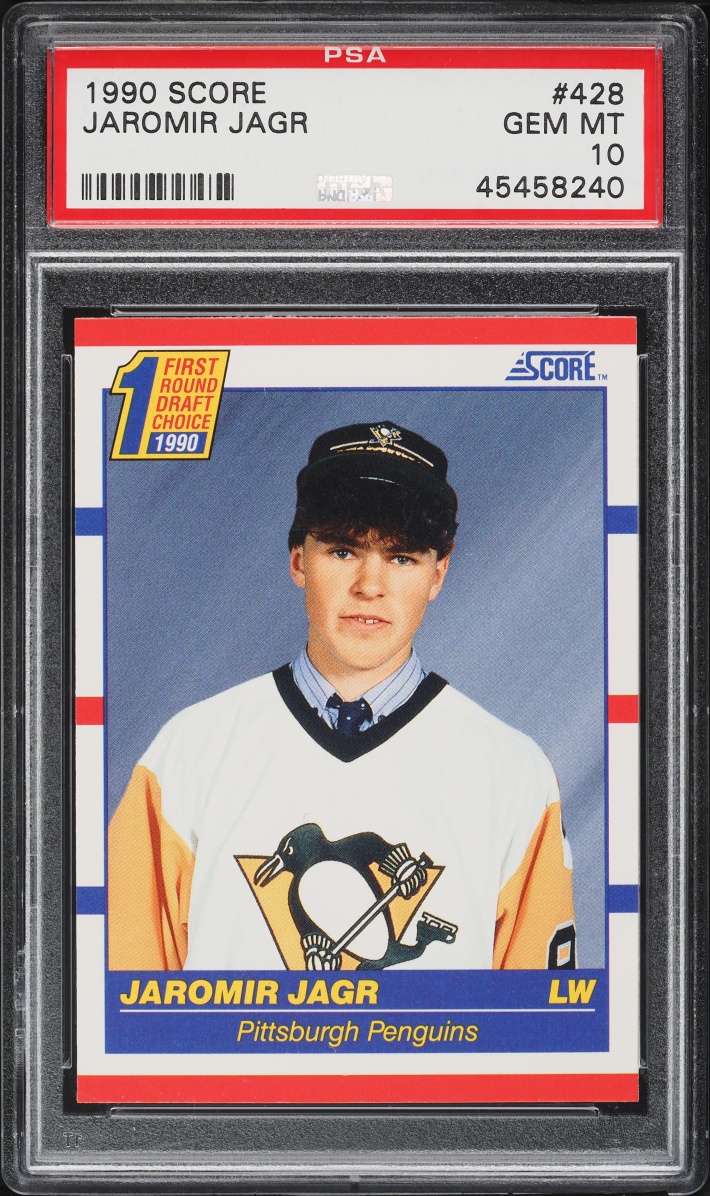 1990 Score Hockey Jaromir Jagr ROOKIE #428 PSA 10 GEM MINT