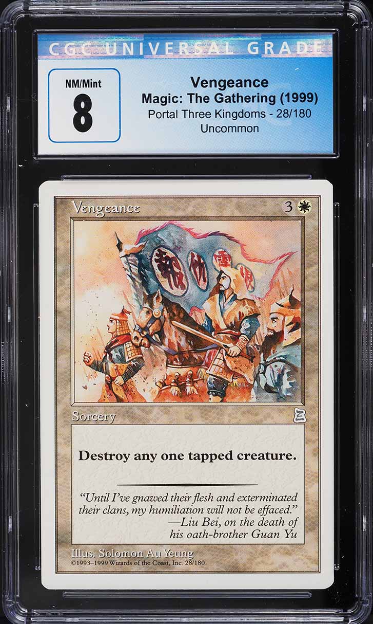1999 Magic The Gathering MTG Portal Three Kingdoms Vengeance U W #28 CGC 8 NM-MT